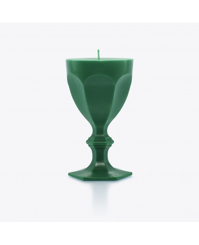 Baccarat-harcourt-wax-glass-candle-green